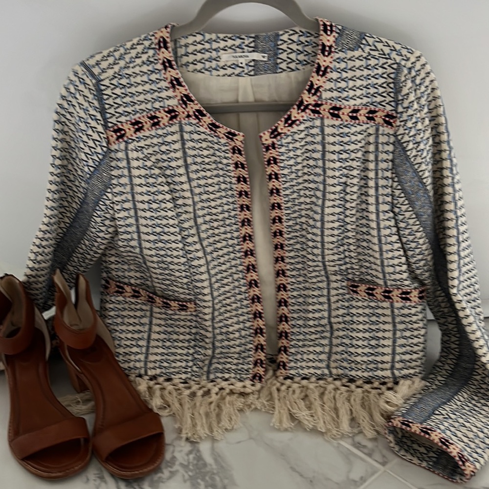 Anthropologie Tularosa Cropped Open front sweater/top - Picture 8 of 10